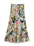 Print Long Skirts For Women Fashion 2023 High Waist Vintage Skirt Sets Summer Beach Midi Skirt Woman Flared Women's
