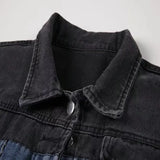 Retro Patchwork Denim JacketOutfit