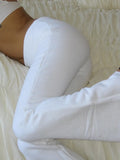 Casual Solid Low Rise Trousers Women Basic Slim Fitness leggings Sweatpants Korean Fashion Streetwear y2k Flared