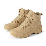 Spring And Summer Thick-Soled Cross-Country Boots High-Top Military Boots Men's Outdoor Sneakers Leisure Shoes Hiking