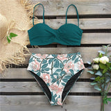 Bikini 2021 Female Swimsuit Women Swimwear Thong Push Up Bikinis Set High Waist Swimming Suits Ruffled Bathing
