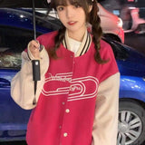 College Style Stitching Ladies Baseball Uniform High Street Jacket Lovers Loose Wild All-match Autumn New Jacket