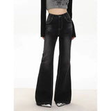 Slim Flared Jeans For Women Streetwear Y2K Style High-waisted Sexy Pants Design Sense High Street Ladies Denim