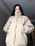 Color Basic Warm Down Jackets Women Winter High Neck 2023 Thickened Comfortable High Quality Coat Windproof