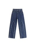 Spring New Women High Waisted Wide Leg Pants Streetwear Korean Fashion Straight Long Trousers Casual E-girl Jeans
