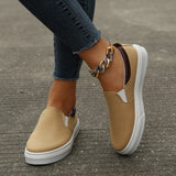 Low-Top Solid-Color Flat-Soled Single-Shoe Women's Foot-Swearing Lazy Shoes