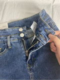 High Waist Elastic Slim Jeans Woman Split Flare Women Pants 2023 Autumn Winter Streetwear Denim Trousers Korean