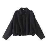 And Winter Women's New Velvet Texture Effect Pilot Long-Sleeved Jacket