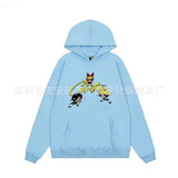 Pattern Retro Street Hoodie Y2K Goth Punk Harajuku Zipper