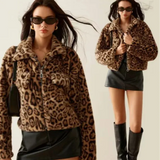 Faux Fur Leopard Jacket- Outfit