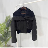 Jacket for Women Retro British Style Large Lapel Loose Casual Warm Long Coat Thicken Slim Waist Fashion Female