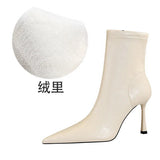 Zingj Vintage Banquet Ankle Boots Winter Side Zipper Short Leg Boots Women's