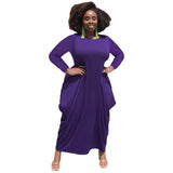 Women Letter Printed African Dress For Women 2023 Summer Short Sleeve O-Neck Dress Casual Loose Maxi Long Dresses