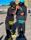 Pop Harajuku Style Cargo Pants Men's Overalls Y2K New Hip-Hop Retro Joker Straight Wide-Leg Pants Big Pocket Loose