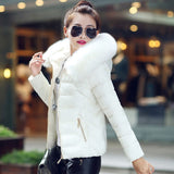 Faux Fur Parkas Women Down Jacket clothes Womens Parkas Thicken Outerwear hooded Winter Coat Female Jacket Cotton