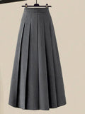 3 Piece Set For Women Outfit Office Ladies Elegant Irregular Knitted Tops+white Blouse+high Waist Pleated Skirt Sets