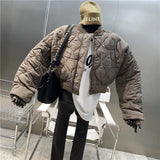 Women Oversized Short Jacket Female Winter Coats Long Sleeve Bomber Jackets Outwear Parka Coat 2023 Spring Autumn