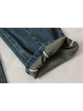 Straight Leg Blue Jeans For Women High Waist Stretch Denim Trousers Mom Jean Baggy Pants Casual Comfort Trousers