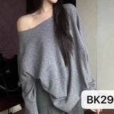 Sweater Women Winter Korean Retro Loose Languid Languid Temperament Simple Thick Pit Strip Bottom Knitting