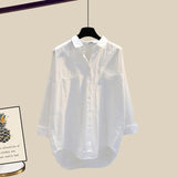 Outfits For Women 2023 Fashion Sling Vest+long Sleeve Sunscreen Shirt+side Split Denim Skirts Sets Korean 3 Piece