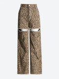 Leopard Embellished Cut Out