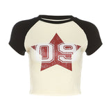 Vintage Star Logo Raglan Short Sleeve TeeOutfit