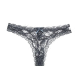Rear Ribbon Ribbon Lace Side Trousers Low-Rise Cotton Crotch Large Size Elastic Lace