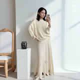 2025 New Modeler Set Women's Soft Comfortable Round-Neck Short-Sleeved Blouse +