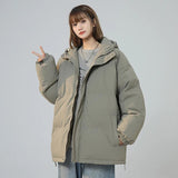 Women Short Jacket Winter New Parkas Thick Hooded Cotton Padded Jackets Coats Female Loose Parkas Oversize