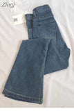 Flare Jeans High Waist Slim Comfortable Jeans For Women 2023 Autumn Elastic Fashion Korean Style Washed Denim