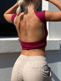 Convertible Open Back Crop Top-Outfit