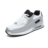 Air Cushion Sneakers Men's And Women's Large Size Light Casual Shoes Color Trend Net Cloth Breathable Running