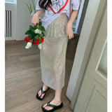Winter Sequins Streetwear Harajuku Y2K Loose Casual Skirt Lady Elegant Fashion Trend All-match Skirts Women's
