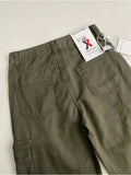Street Retro Pocket Cargo Pants Women Army Green Loose High Waist Sweatpants American Casual Y2K Woman Pants 2023