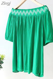 Women's Summer Blouse with Open Shoulders Sexy Tops Short Sleeve Tunics Green Shirt Off Shoulder Beautiful Blouses for Women
