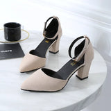 version wild thick with pointed single shoes fashion comfortable high heels trend sexy high heels wedding shoes