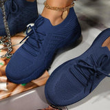 Shoes 2022 Fashion Breathable Lace Up Platform Women vulcanize Shoes Summer Flat Mesh Sports Shoes Woman Running