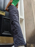 Washed Pocket Solid Cargo Pants- Outfit