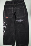 Street Fashion Black Jeans Men Y2K New Harajuku Style Hip Hop Straight Baggy Jeans Unisex Casual Joker Wide Leg