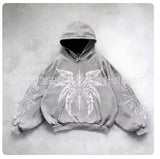 Flat Hooded Ins College Windy Loose Zipper Thick Hooded