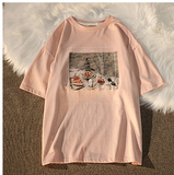 Aesthetic Print Oversized T-shirtOutfit