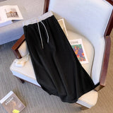 Size Autumn Winter Sweatshirt Two Piece Sets For Women Hooded Long Sleeve Fake Two Piece Tops And Drawstring Skirts Set