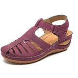 Summer New Sandals Large Flat Bottom Slope And Hollow