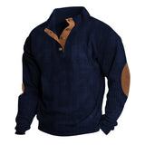 And Winter New Men's Outdoor Jacket Corduroy Leisure Collar Long