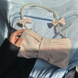 Pearl Bow Aesthetic Shoulder BagOutfit