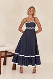 Zingj Summer New Solid Color Lace Stitching With Elegant Strapless Oversized Hem
