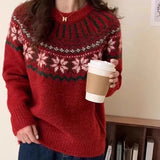 Christmas Jacquard Sweater- Outfit