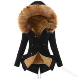 Autumn And Winter New Cotton Hoodie Repair Warm Zipper Coat Women