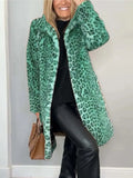 2025 Fashion Leopard-Print Warm Plush Long