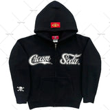 Popular Hip Hop Zipper Hoodies Men Y2K New Harajuku Vintage Sweatshirts Punk Rock Plus Size Loose Anime Hoodie